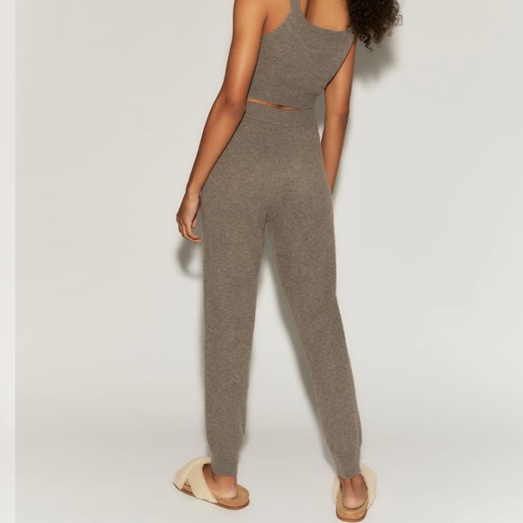 Reformation Cashmere  knitted top and track pants set NWT - Picture 6 of 7